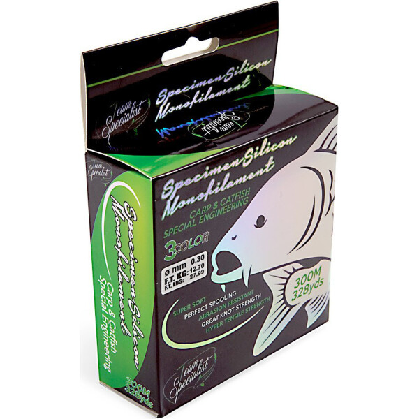 

Леска Lineaeffe TS Specimen Silicon Mono 0.30мм 300м FishTest 12.7кг (3в1 зелено-коричнево-черный) (3600530)