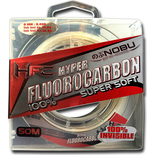 

Флюорокарбон Lineaeffe FF NOBU HFC 0.370мм 50м. FishTest-12,05кг (прозрач.) Made in Japan (3043137)