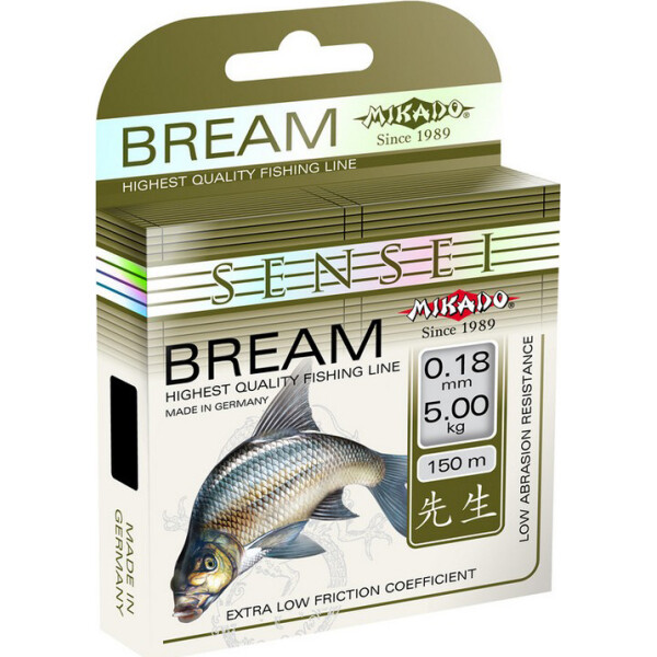 

Леска Mikado Sensei Bream 150м 0,22мм 6,6кг (светло-зеленый) (ZLE-022)