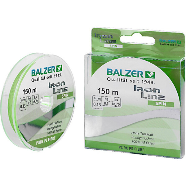 

Шнур Balzer Iron Line 4x Chartreuse 150м 0.10мм (салатовый) (12632 010)