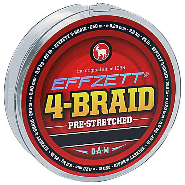 

Шнур DAM Effzett 4-BRAID 125м 0,25мм 11,3кг/25Lb (moss green) (52682)