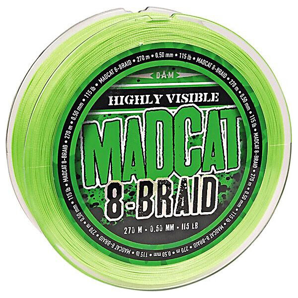 

Шнур DAM MADCAT 8-BRAID 270м 0,35мм 29.5кг/65Lb (green) (55857)