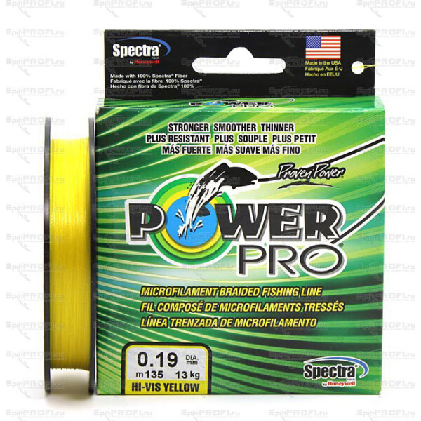 

Шнур Power Pro 135m желтый 0.19mm (29lbs) 13kg (211-0015-0150-MY)