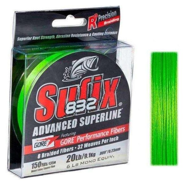 

Шнур Sufix 832 120м. 0.10мм. 5.9кг. Neon Lime (DS1CF013DVWS71)