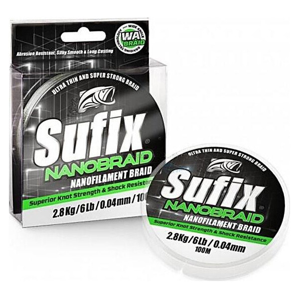 

Шнур Sufix Nano Braid 100м. 7lb 0.06мм. 3.3кг. Aqua Camo (камуфляж) (DS1WGA0641QA91)