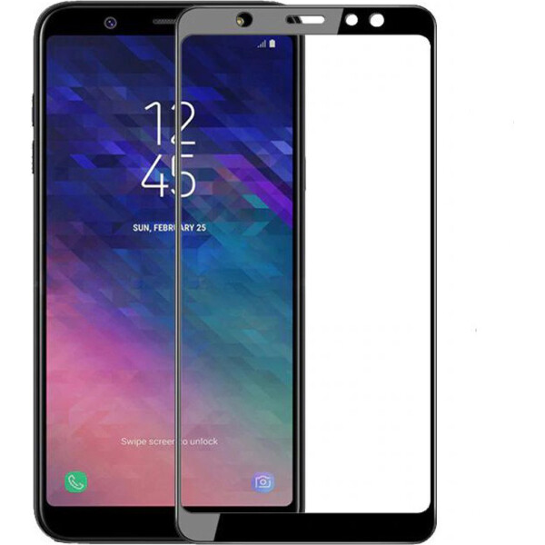 

цветное Mocoson (full glue) на весь экран для Samsung Galaxy A6 Plus (2018) (Черный) (706824)