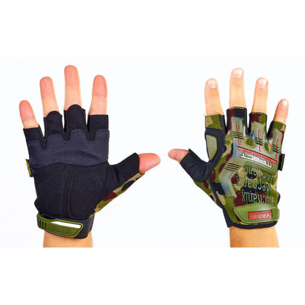 

Перчатки тактические с открытыми пальцами MECHANIX BC-4927-HG Камуфляж L