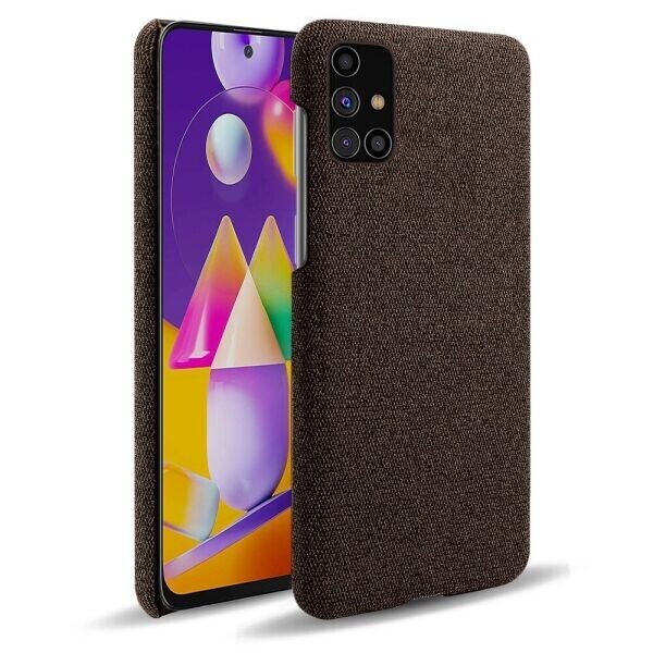 

Защитный чехол KSQ Cloth Style для Samsung Galaxy M31s (M317) - Coffee