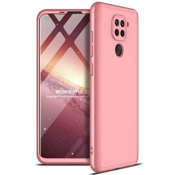 

Защитный чехол GKK Double Dip Case для Xiaomi Redmi Note 9 - Rose Gold