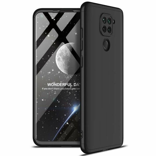 

Защитный чехол GKK Double Dip Case для Xiaomi Redmi Note 9 - Black