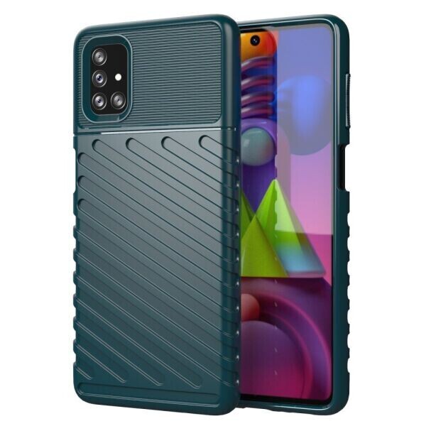 

Защитный чехол Deexe Thunder Series для Samsung Galaxy M51 (M515) - Green