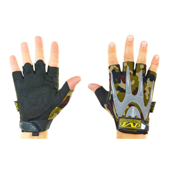 

Перчатки тактические с открытыми пальцами MECHANIX WEAR BC-4673 Камуфляж XL