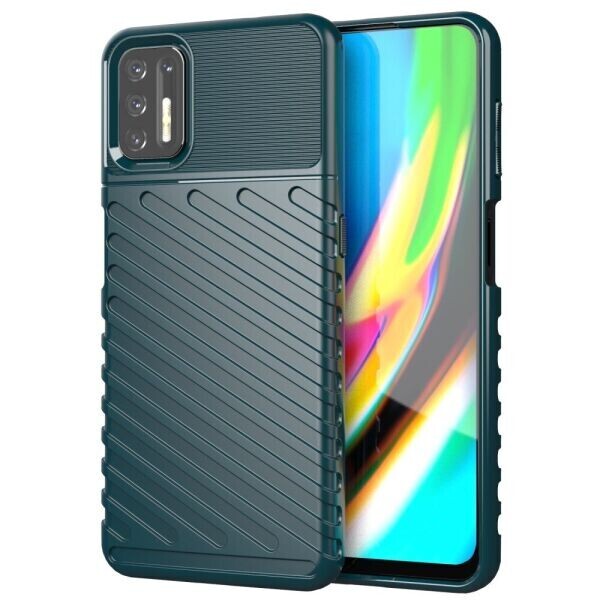 

Защитный чехол Deexe Thunder Series для Motorola Moto G9 Plus - Green