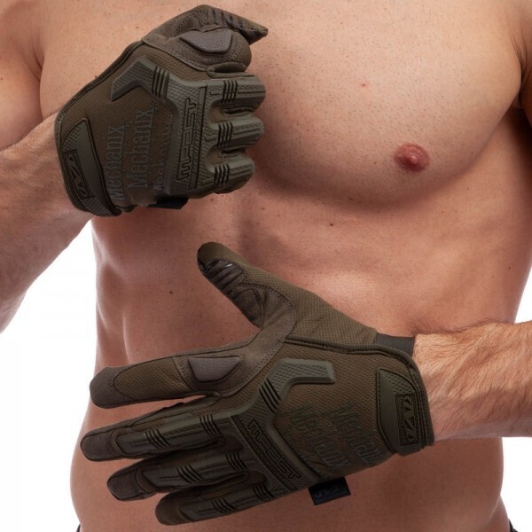 

Перчатки тактические с закрытыми пальцами MECHANIX MPACT BC-5622 Оливковый XL