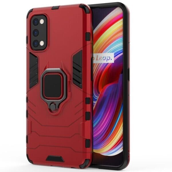 

Защитный чехол Deexe Hybrid Case для Realme 7 Pro - Red