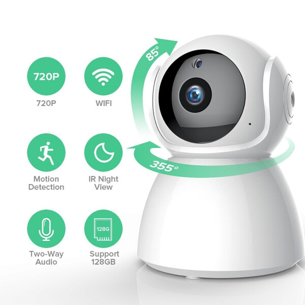 

Камера видеонаблюдения UBL Q12 WIFI CAMERA PTZ 2MP APP V380 Белая