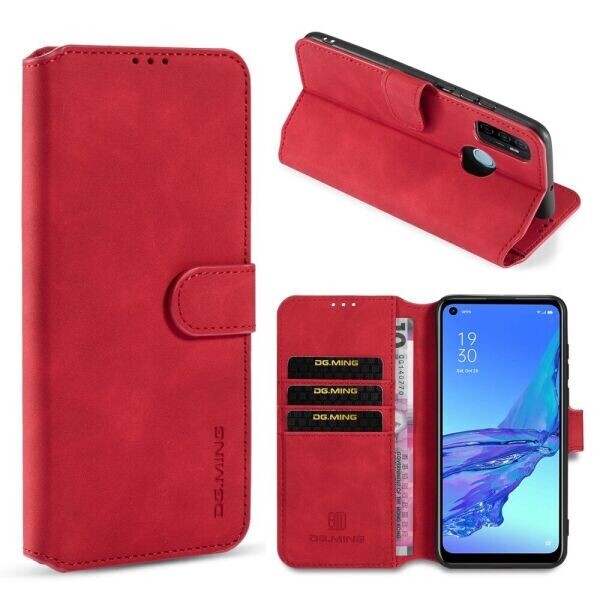 

Чехол DG.MING Retro Style для OPPO A53 - Red