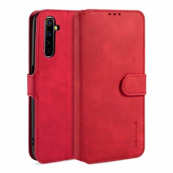 

Чехол DG.MING Retro Style для Realme 6 Pro - Red