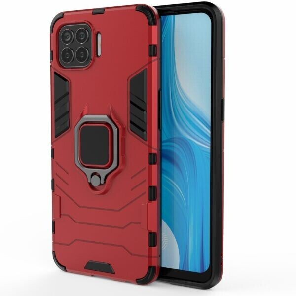 

Защитный чехол Deexe Hybrid Case для OPPO Reno 4 lite - Red