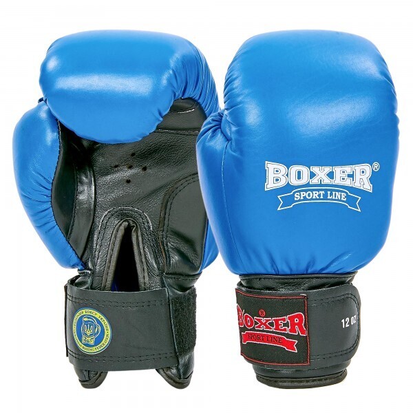 

Перчатки боксерские профессиональные ФБУ BOXER кожаные 2001 Profi,р-р 10 синий