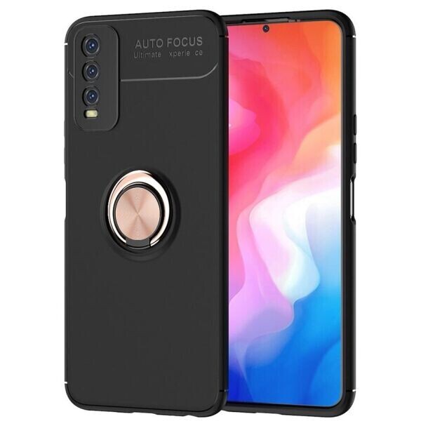 

Защитный чехол UniCase Magnetic Ring для VIVO Y20 - Black / Gold