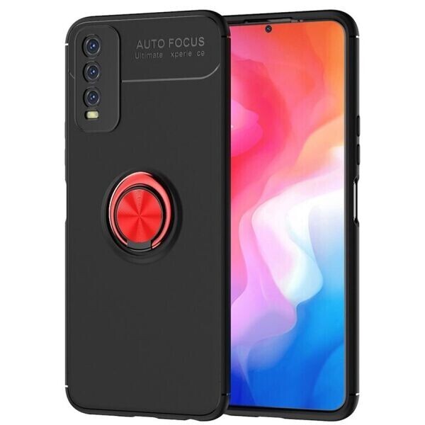 

Защитный чехол UniCase Magnetic Ring для VIVO Y20 - Black / Red
