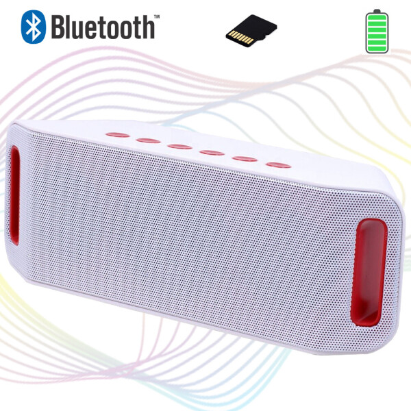 

Портативная колонка Bluetooth колонка Ukc SPS S204 MP3 плеер Белый