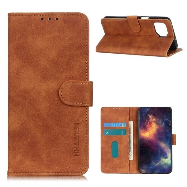 

Чехол-книжка KHAZNEH Retro Wallet для OPPO Reno 4 lite - Brown