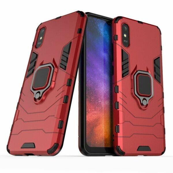 

Защитный чехол Deexe Hybrid Case для Xiaomi Redmi 9A - Red