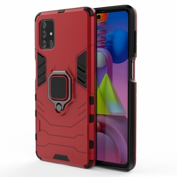 

Защитный чехол Deexe Hybrid Case для Samsung Galaxy M51 (M515) - Red