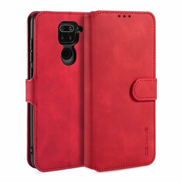 

Чехол DG.MING Retro Style для Xiaomi Redmi Note 9 / Redmi 10X - Red
