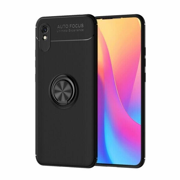 

Защитный чехол UniCase Magnetic Ring для Xiaomi Redmi 9A - All Black