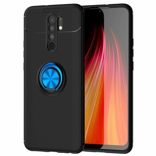 

Защитный чехол UniCase Magnetic Ring для Xiaomi Redmi 9 - Black / Blue