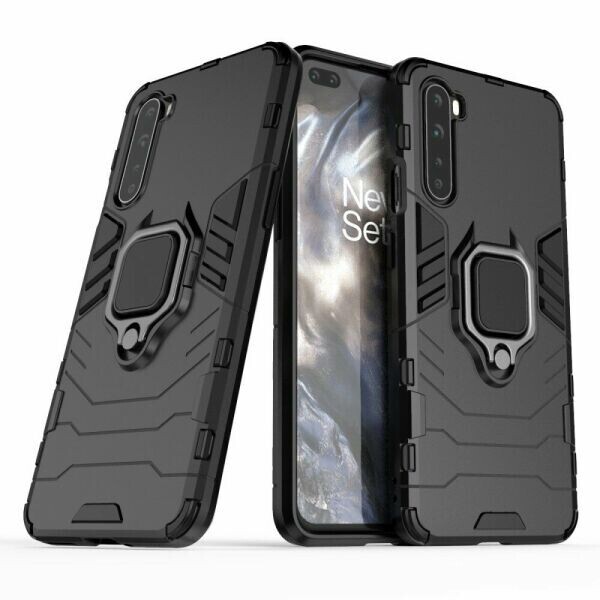 

Защитный чехол Deexe Hybrid Case для OnePlus Nord - Black