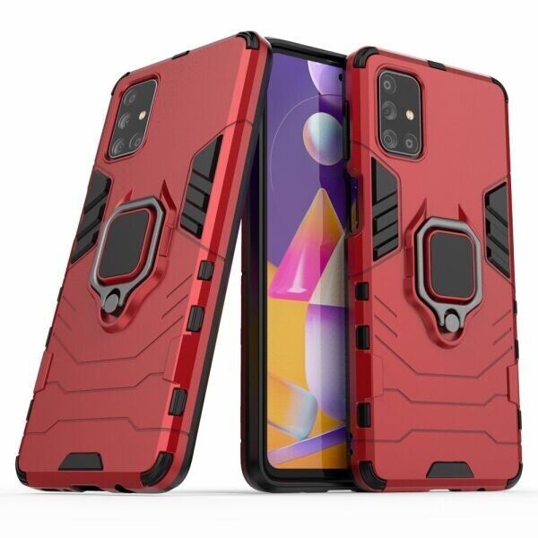 

Защитный чехол Deexe Hybrid Case для Samsung Galaxy M31s (M317) - Red