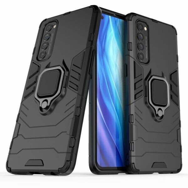 

Защитный чехол Deexe Hybrid Case для OPPO Reno 4 Pro - Black