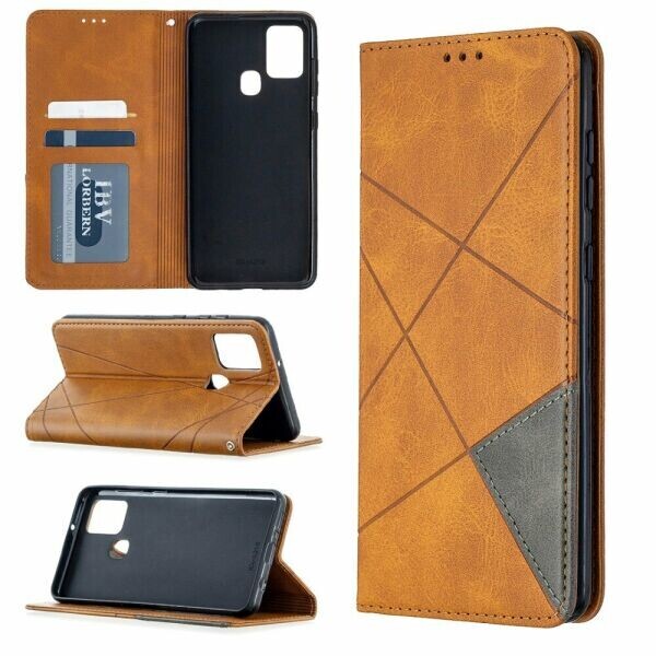 

Чехол UniCase Geometric Pattern для Samsung Galaxy A21s (A217) - Brown