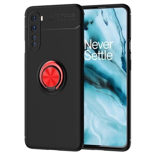 

Защитный чехол UniCase Magnetic Ring для OnePlus Nord - Black / Red