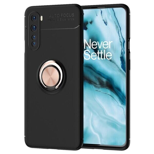 

Защитный чехол UniCase Magnetic Ring для OnePlus Nord - Black / Rose Gold