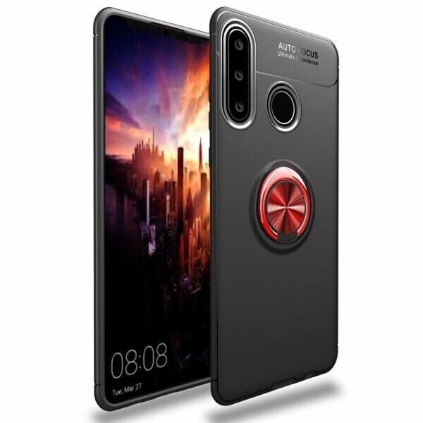 

Защитный чехол UniCase Magnetic Ring для Huawei Y6p - Black / Red