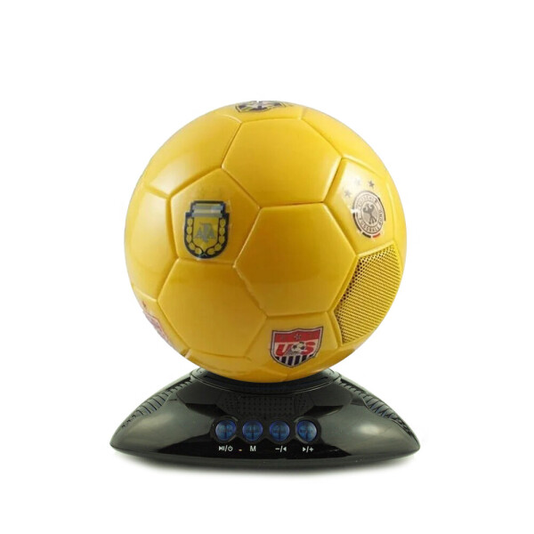 

Портативная Bluetooth колонка Fun sound AU-909 Ball Мини-динамик футбольный мяч акустика с FM-радио Желтый