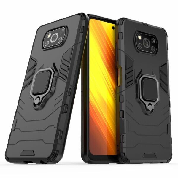 

Защитный чехол Deexe Hybrid Case для Xiaomi Poco X3 - Black
