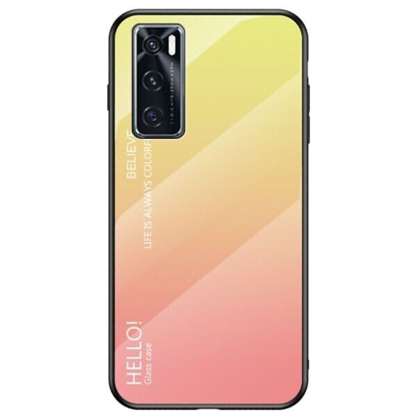 

Защитный чехол Deexe Gradient Color для VIVO V20 SE - Yellow / Pink