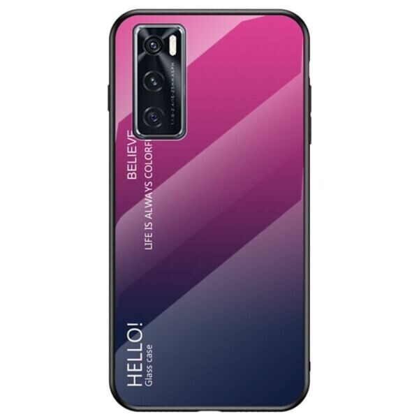 

Защитный чехол Deexe Gradient Color для VIVO V20 SE - Rose / Blue