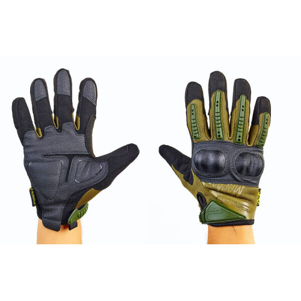 

Перчатки тактические с закрытыми пальцами MECHANIX MPACT 3 BC-4923 Оливковый М