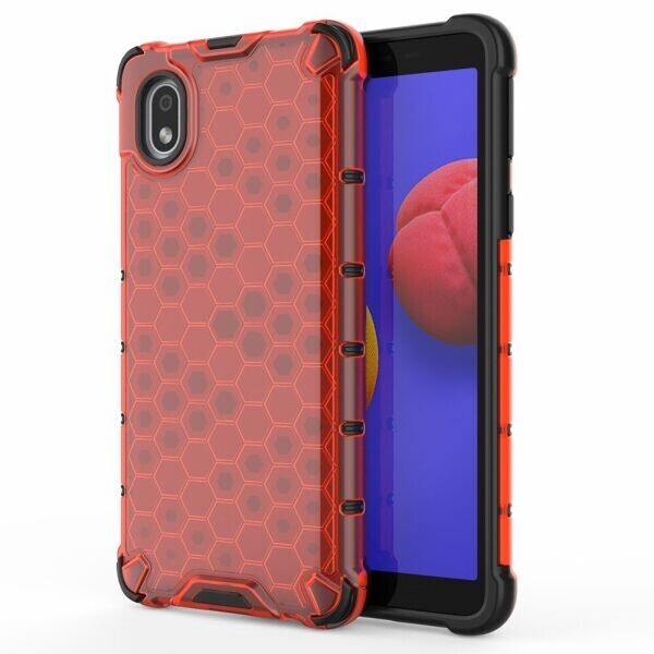 

Защитный чехол Deexe Honeycomb Series для Samsung Galaxy A01 Core (A013) - Red