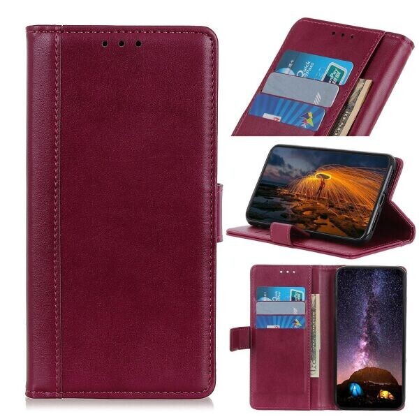 

Чехол-книжка Deexe Book Cover для Google Pixel 5 - Wine Red