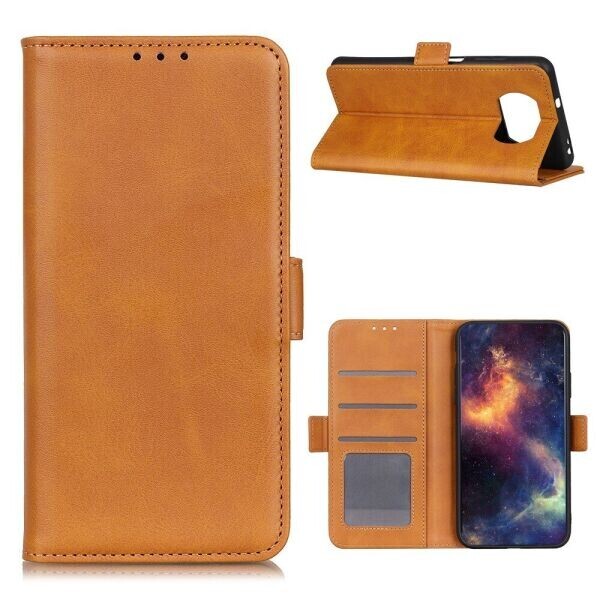 

Чехол Deexe Pocket Wallet для Xiaomi Poco X3 - Brown