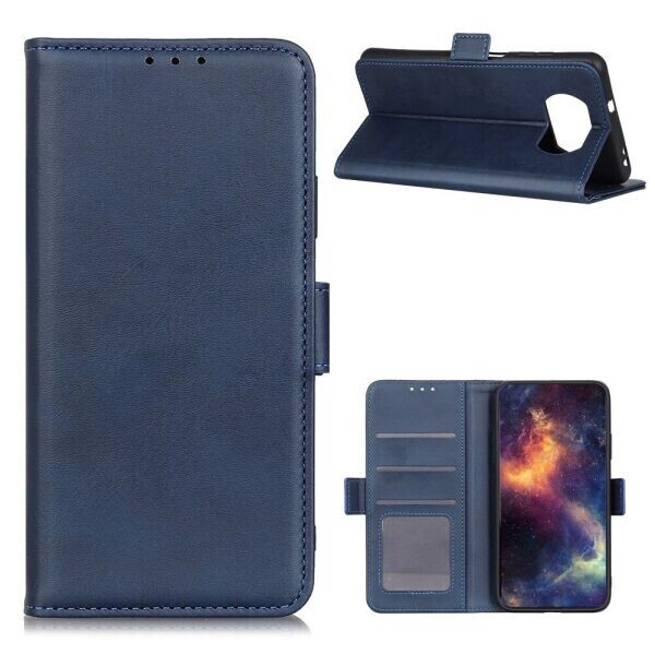 

Чехол Deexe Pocket Wallet для Xiaomi Poco X3 - Blue