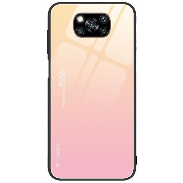 

Защитный чехол Deexe Gradient Color для Xiaomi Poco X3 - Gold / Pink